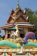 Sculpture at the Thai temple Wat Chayamangkalaram on island Pena