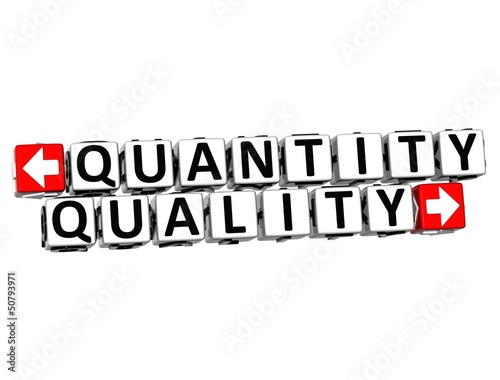 Illustration: 3D Quantity Quality Button Click Here Block Text 3D Quantity Quality Button Click Here Block Text