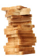 Ein Stapel Toastbrote