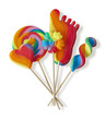 Colorful lollipops
