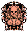 Skull and wheels