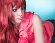 Pastellrot trendy hair / haircolors 26
