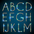 Vektor: Shiny diamond alphabet letters Shiny diamond alphabet letters