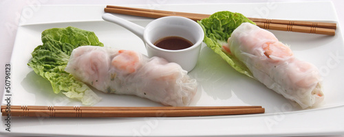 Photo: Rouleaux de printemps aux crevettes Rouleaux de printemps aux crevettes