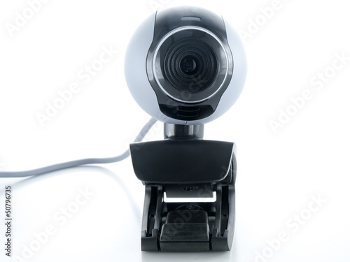 Photo: webcamera isolated on a white background webcamera isolated on a white background