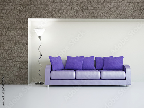 Illustration: Livingroom with sofa Livingroom with sofa