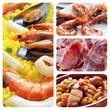 spanish tapas and dishes collage