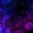 Illustration: Weltraum mit Sterne und Nebel Weltraum mit Sterne und Nebel