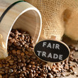 Fairer Handel Bio-Kaffee mit Holzfass