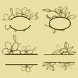 Vector: Frames with flowers Frames with flowers