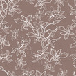 Vector: Pattern with orchid flowers Pattern with orchid flowers