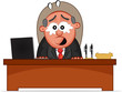 Business Cartoon - Boss Man Crying