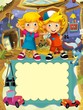 The group of happy preschool kids - cover