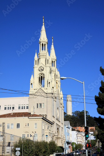 Photo: Sts. Peter and Paul Church in San Frascisco - USA.Sts. Peter and Sts. Peter and Paul Church in San Frascisco - USA.Sts. Peter and