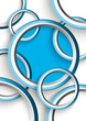 blue circles with shadows