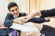 Young Businessman makes advances