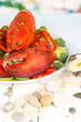 Red Lobster On Platter On Serv...