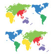 Vector: ドットの世界地図 ドットの世界地図