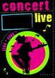 concert, musique, affiche, live, publicité, signalétique,