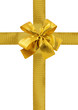 ruban doré emballage cadeau