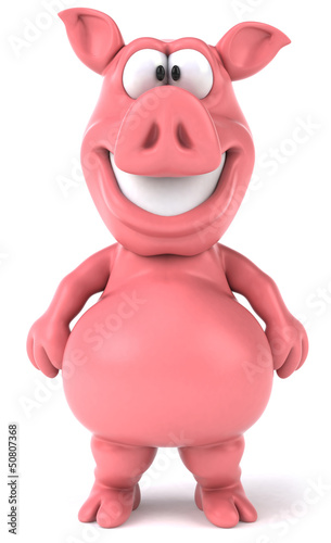 Illustration: Fun pig Fun pig