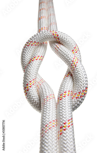Photo: Two ropes bond in reef-knot Two ropes bond in reef-knot