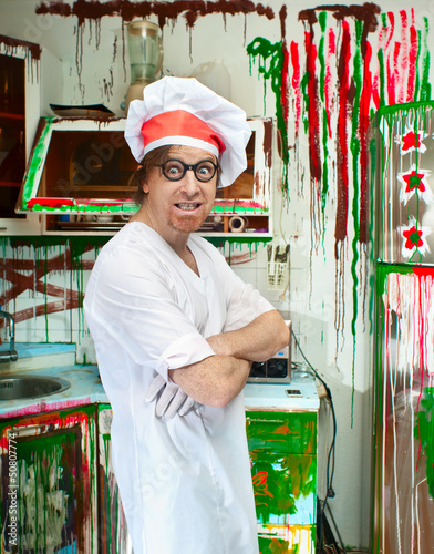 Photo: Cheerful cook Cheerful cook
