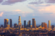 Quadro Los Angeles downtown at sunset