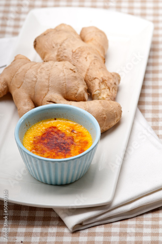 Photo: fresh ginger creme brulee dessert fresh ginger creme brulee dessert