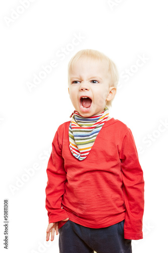 Photo: Kleines Kind singt und schreit Kleines Kind singt und schreit