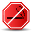 Vector sign "No smoking"