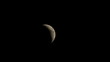 Moon moving across clouds. Timelapse, 720p.
