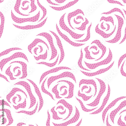 Vector: Lace floral seamless pattern Lace floral seamless pattern