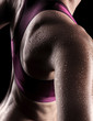 gymnast doing weights