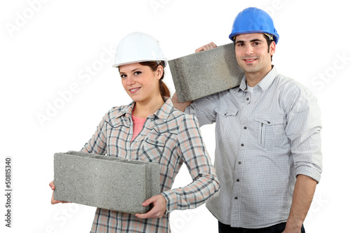 Photo: craftsman and craftswoman craftsman and craftswoman