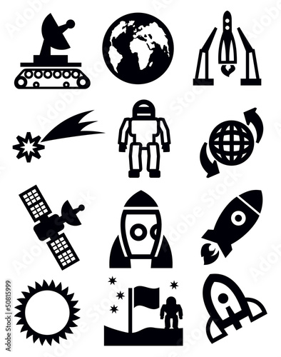 Vector: space icons space icons