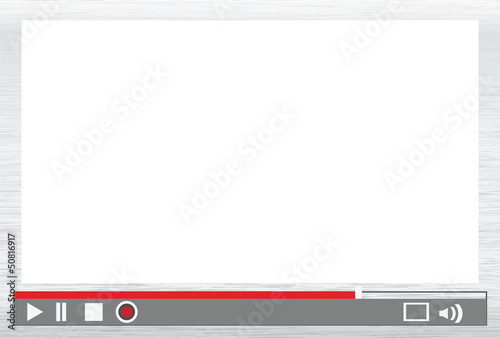 Vector: video player menu video player menu