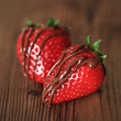 Erdbeeren mit Schokosoße