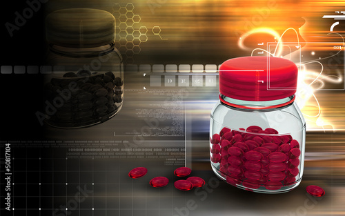Illustration: Capsule bottle Capsule bottle