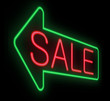 Sale sign.