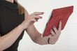 Woman using an Ipad