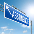 Abstinence concept.
