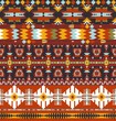 Seamless colorful abstract geometric aztec pattern with arrow
