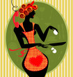 Vektor: funny housewife funny housewife