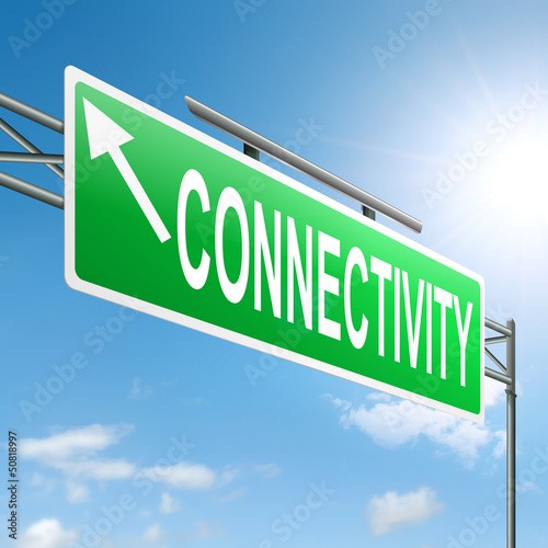 Illustration: Connectivity concept. Connectivity concept.