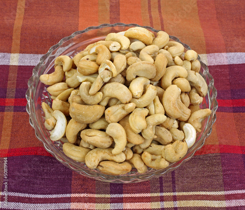 Photo: Whole Unsalted Cashews in Dish Whole Unsalted Cashews in Dish