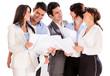 Group of executives smiling
