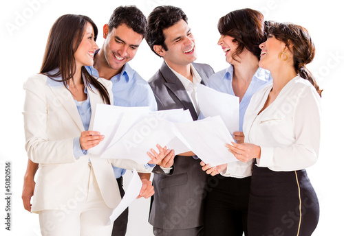 Photo: Group of executives smiling Group of executives smiling