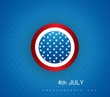 4th july american independence day circle vector