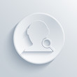 Vector light circle icon. Eps10